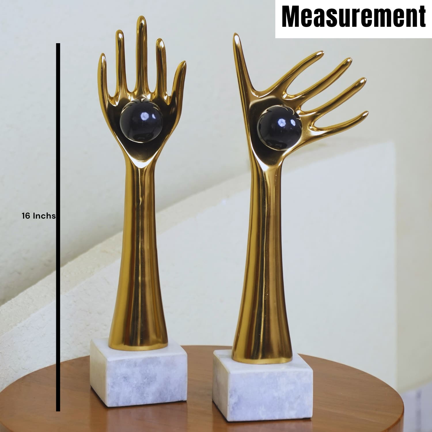 Buy Best Golden Hands Table Showpiece online in india