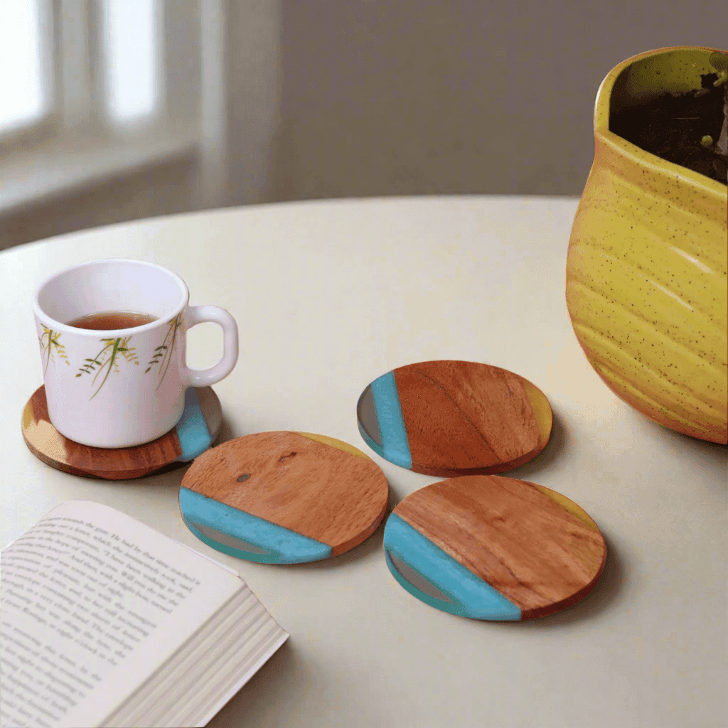 Buy Best wooden tea coasters online India