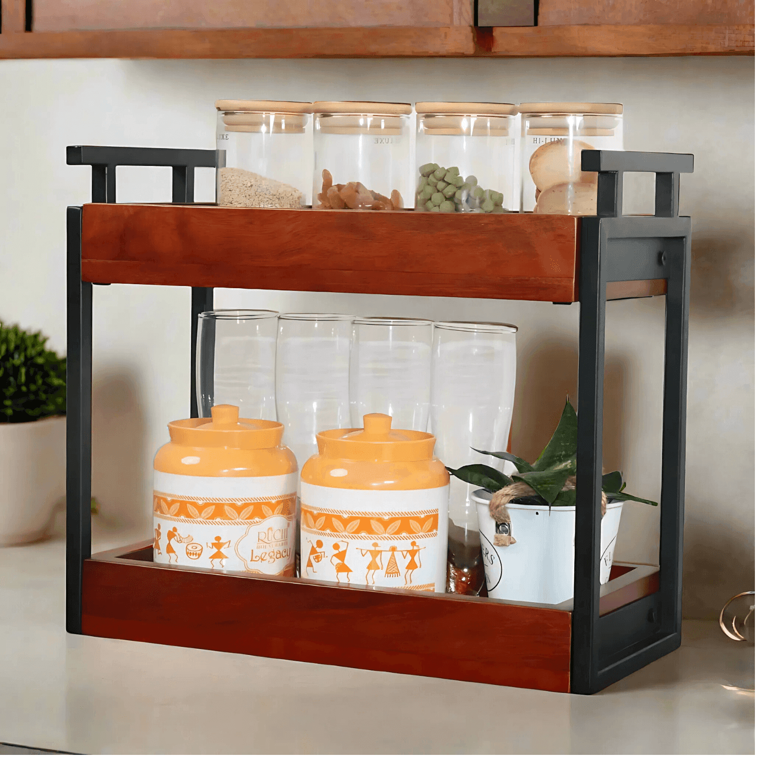 Buy Best wooden kitchen organizer online at affordable prices.