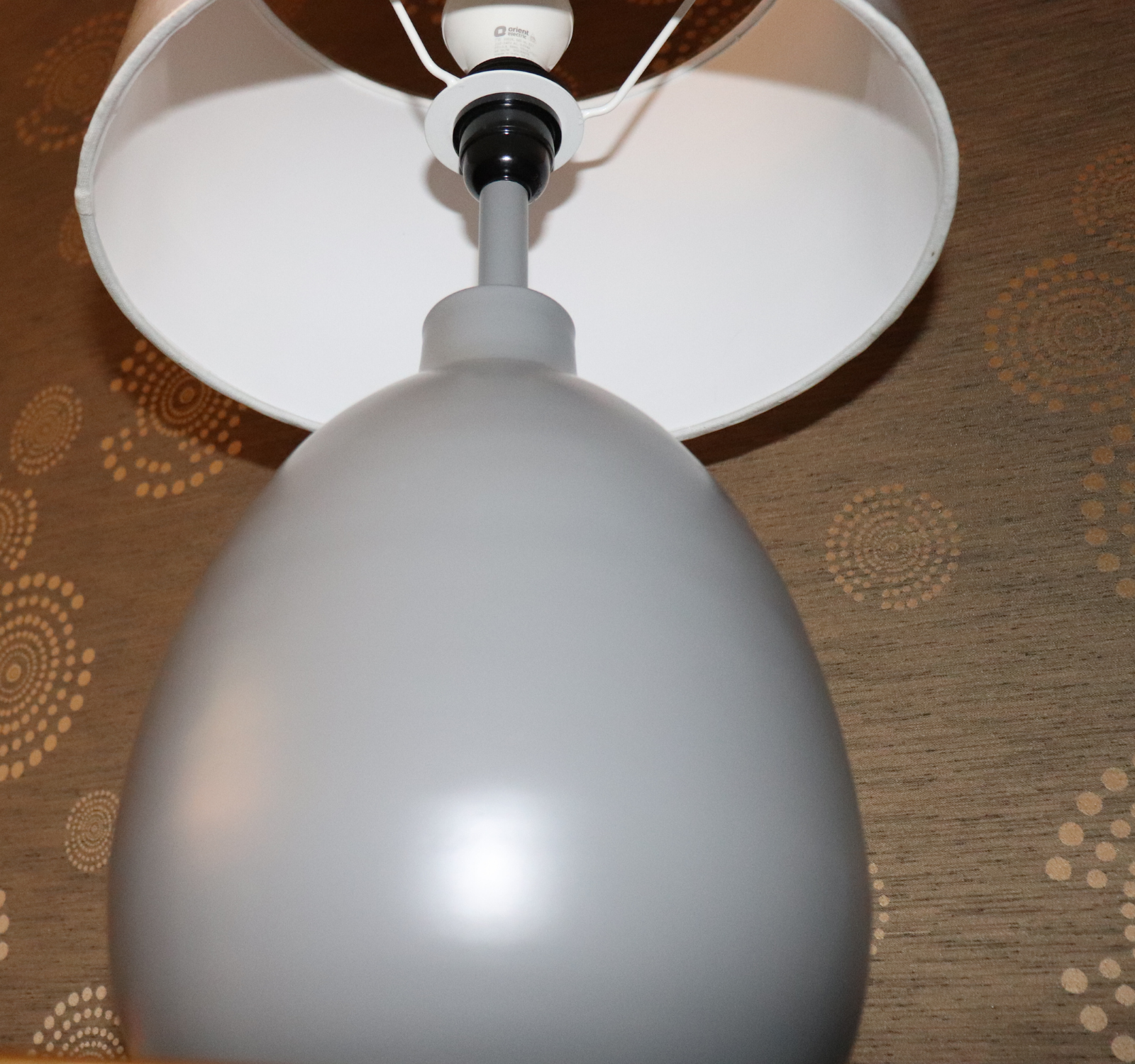 The Royal Gray Metal Table Lamp - LOOSEBUCKET